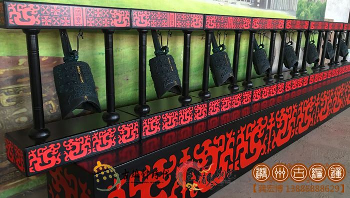 北京客戶(hù)定制8套單個(gè)型編鐘禮品